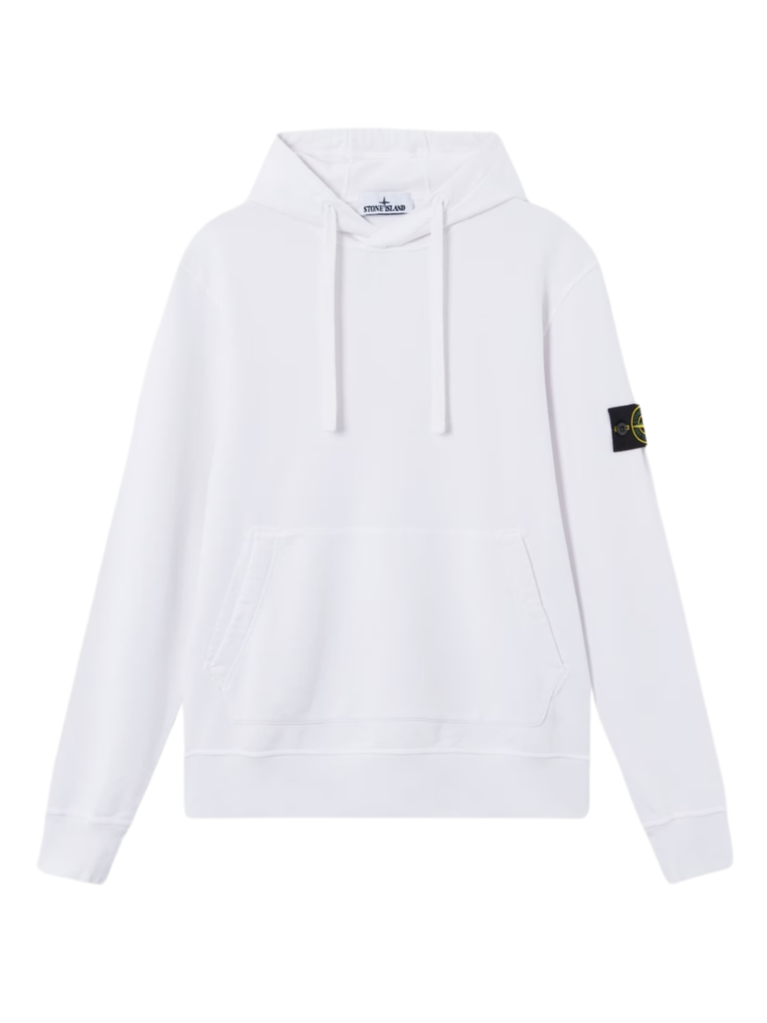 STONE ISLAND Kangaroo Pocket Hoodie White