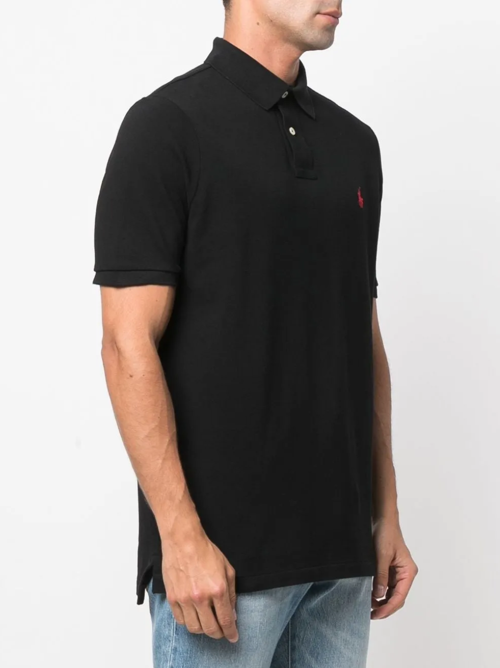 RALPH LAUREN The Iconic Mesh Polo Shirt Polo Black