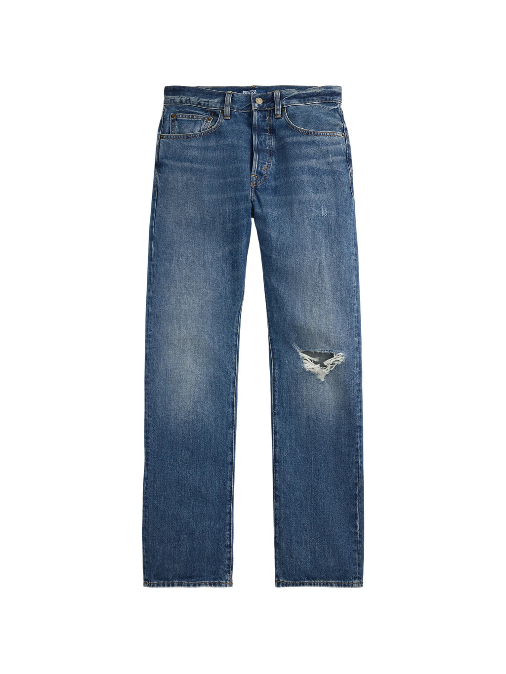 RALPH LAUREN WOMEN High-Rise Relaxed Straight Jeans Blue