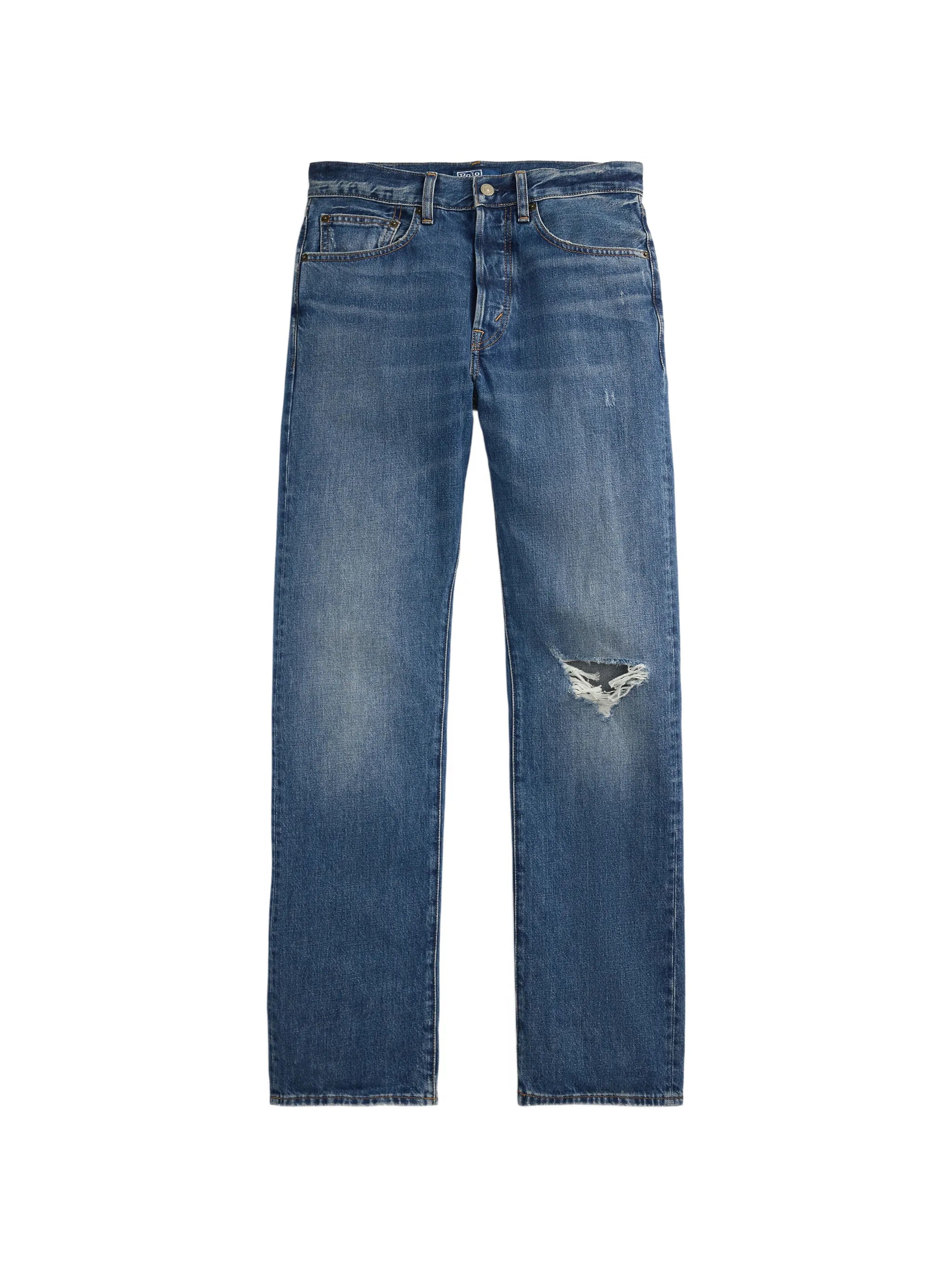 RALPH LAUREN WOMEN High-Rise Relaxed Straight Jeans Blue