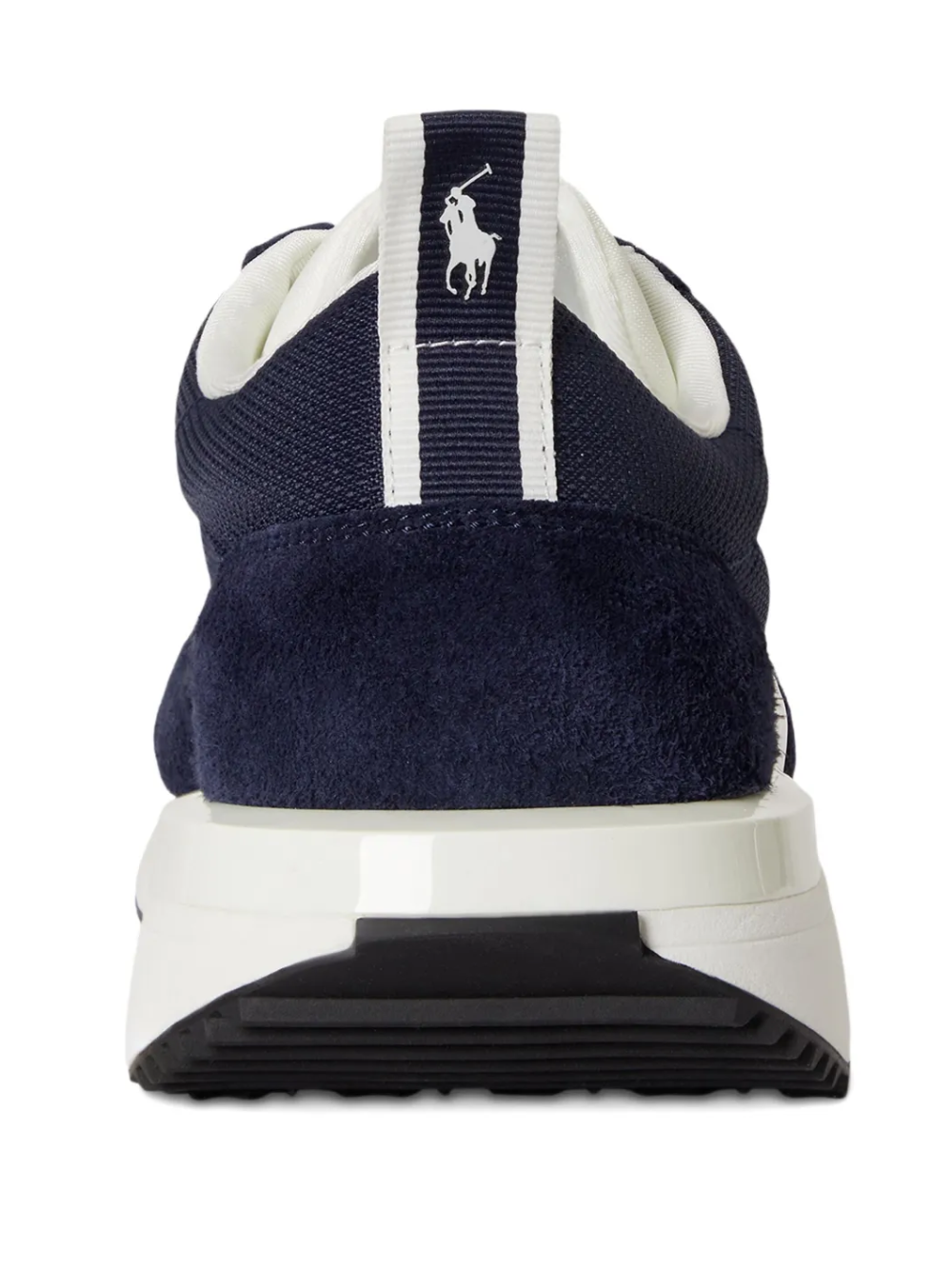 RALPH LAUREN Train 89 Suede & Oxford Sneakers Navy/Deckwash White