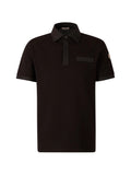 MONCLER Logo-stitched Short-sleeve Polo Shirt Black