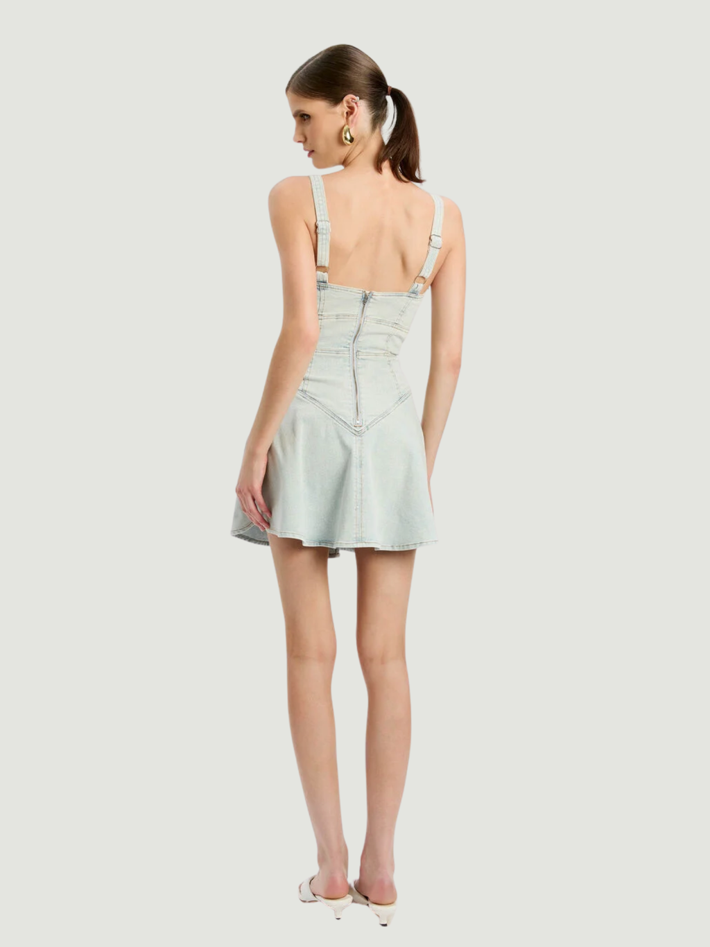 BARDOT WOMEN Reyna Denim Mini Dress Light Denim