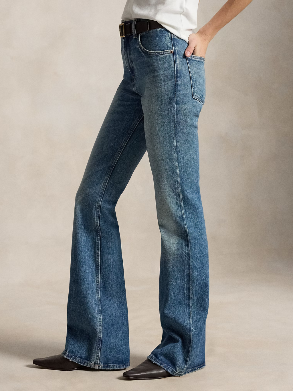 RALPH LAUREN WOMEN Flare Jeans Goodlow Wash