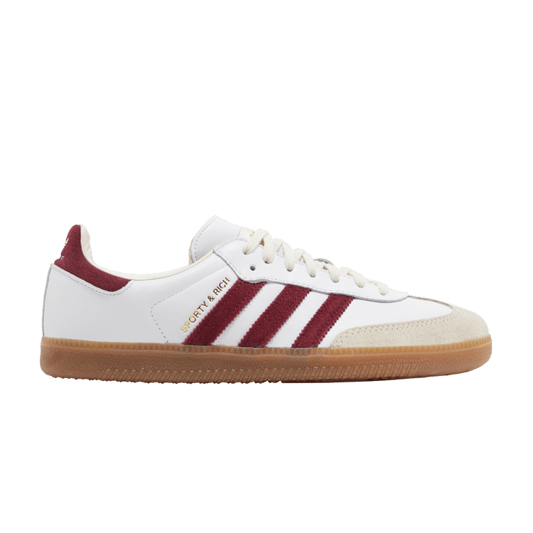 adidas Samba Sporty & Rich White Collegiate Burgundy