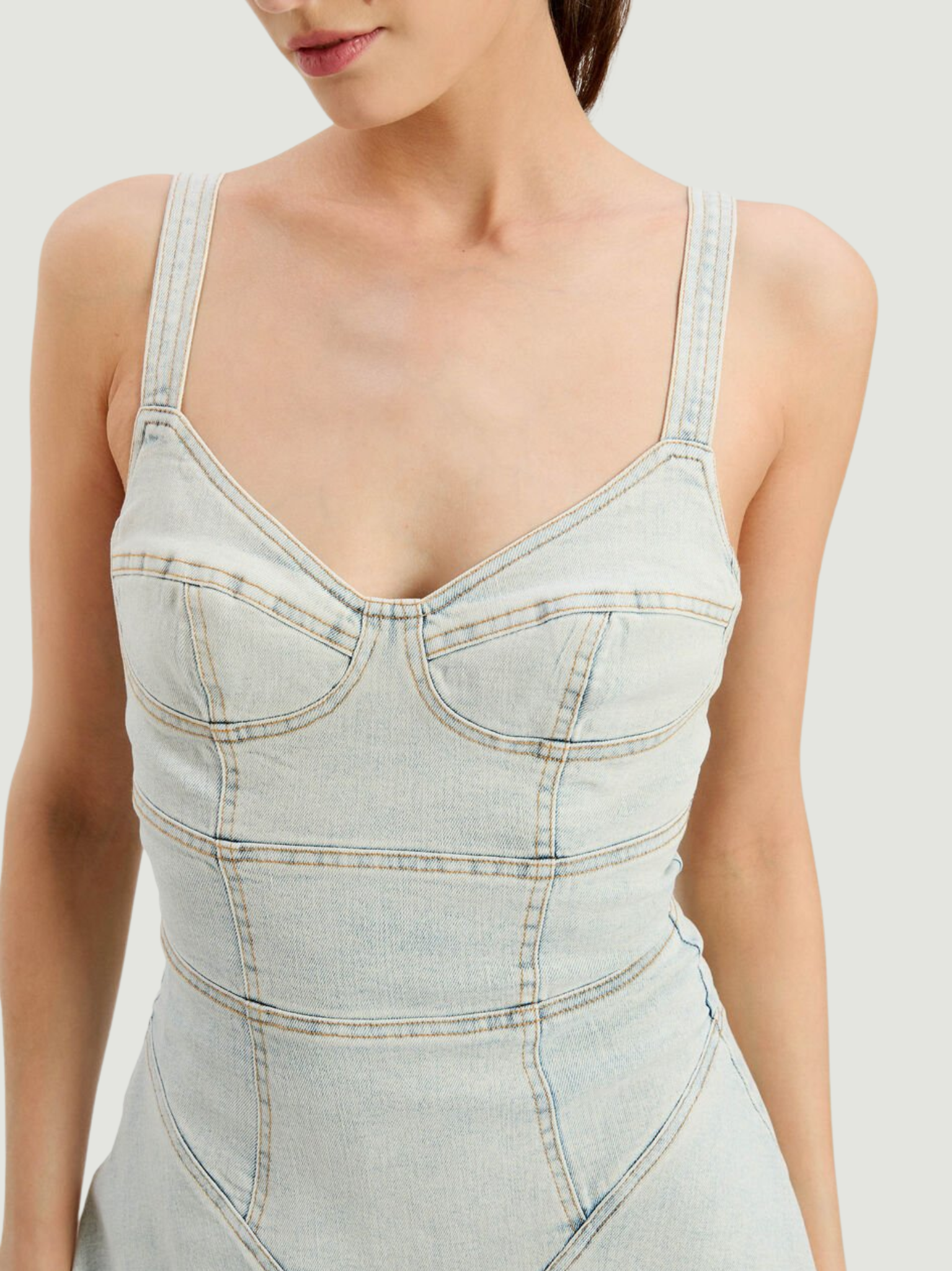BARDOT WOMEN Reyna Denim Mini Dress Light Denim