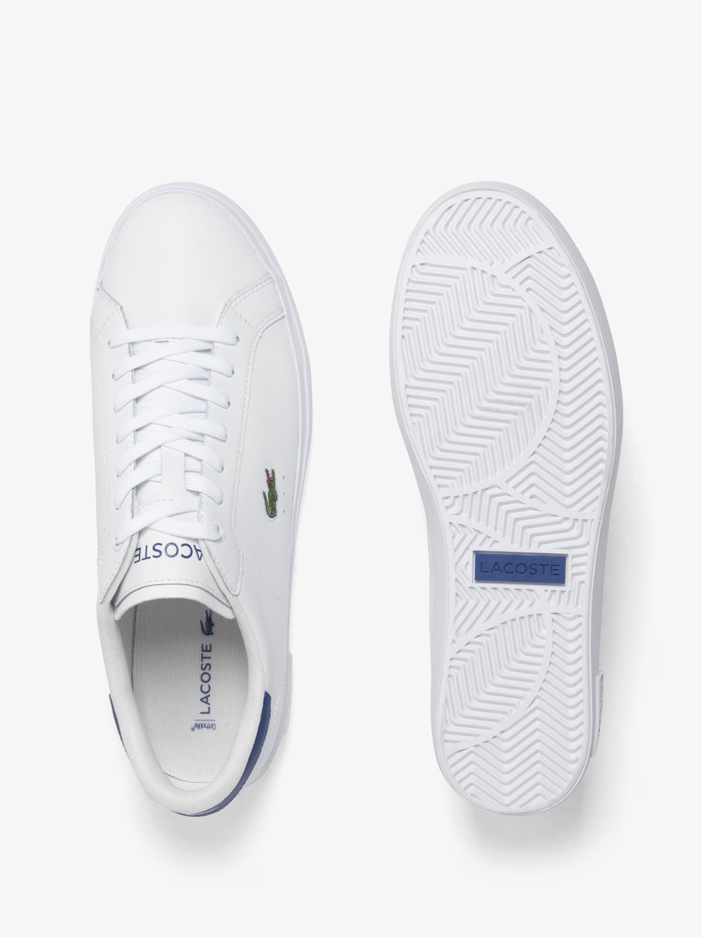 LACOSTE Powercourt Leather Sneakers White/Blue