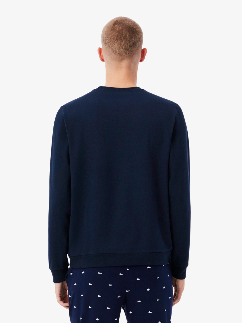 LACOSTE Fleece Lounge Hoodie Navy Blue