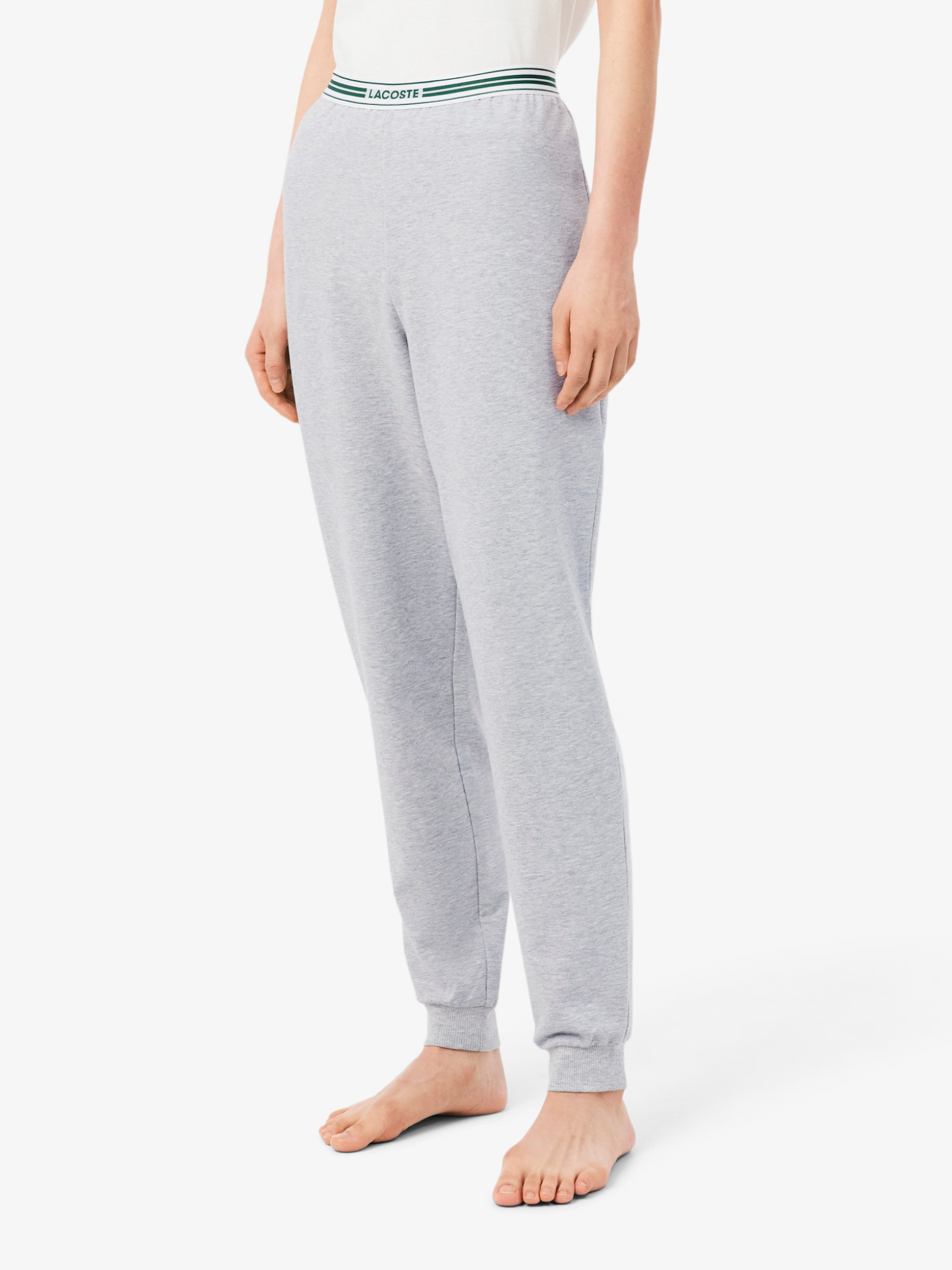 LACOSTE WOMEN Cotton Loungewear Joggers Grey