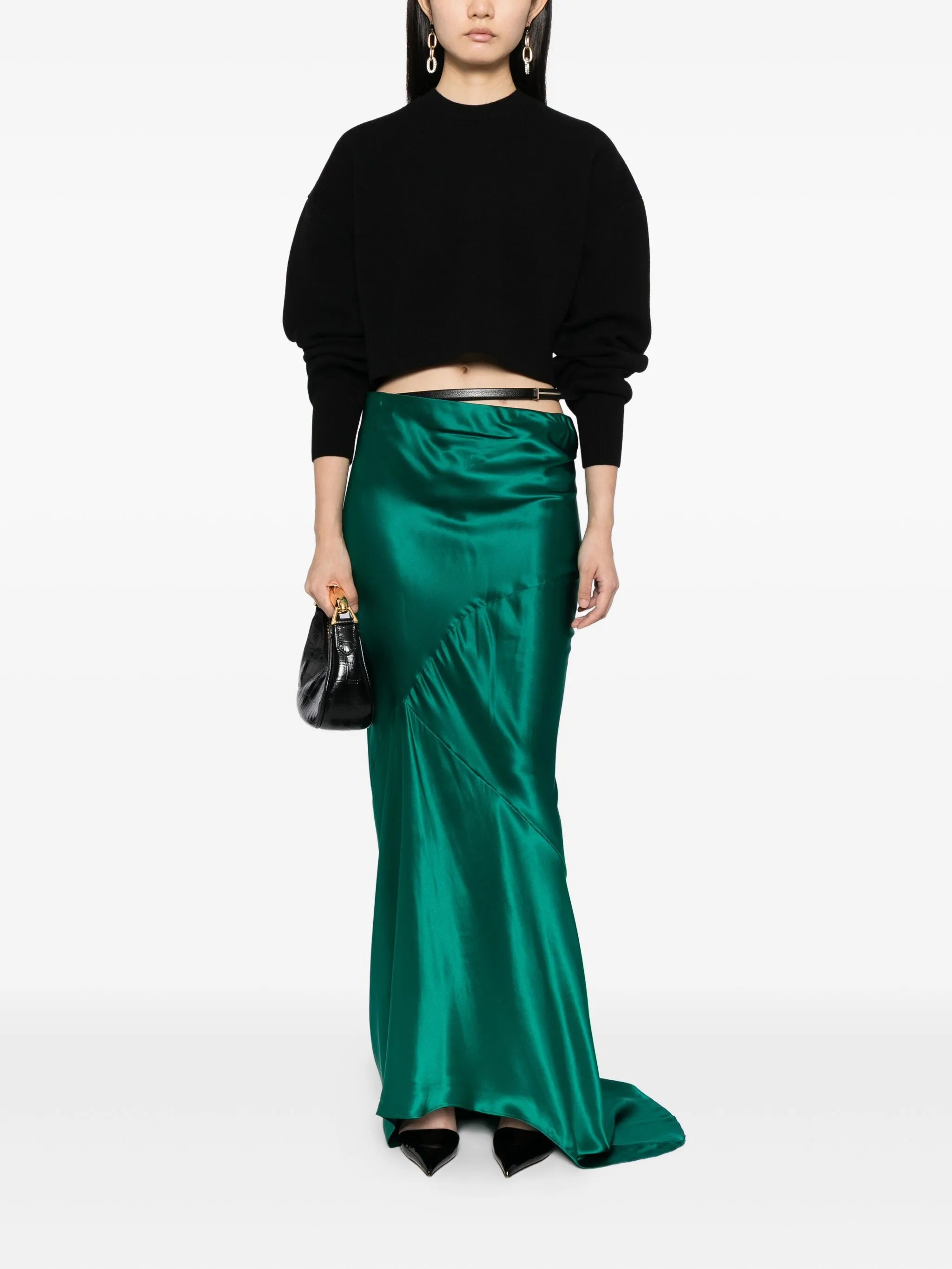 TOM FORD WOMEN Wool and Cashmere Sweater Black