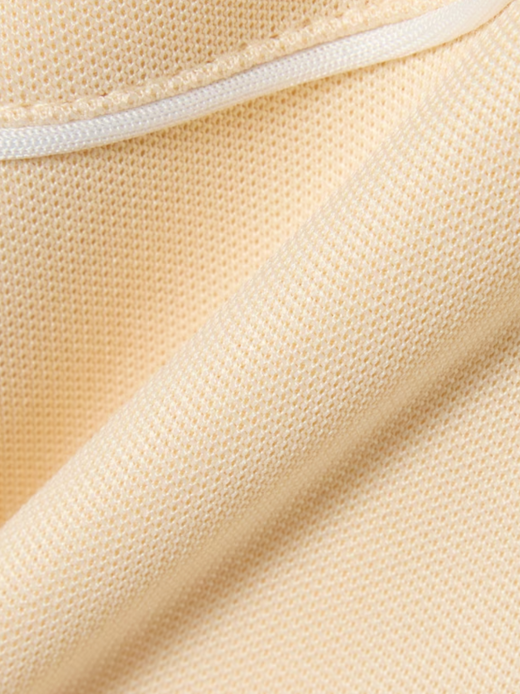 LACOSTE Trim Accent Zipped Sweatshirt Beige