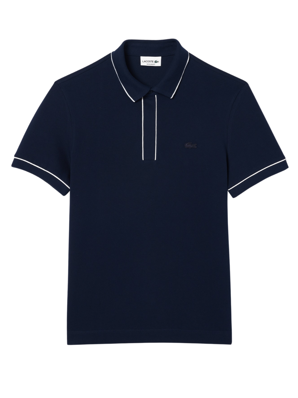 LACOSTE Regular Fit Paris Stretch Piqué Polo Shirt Midnight Blue