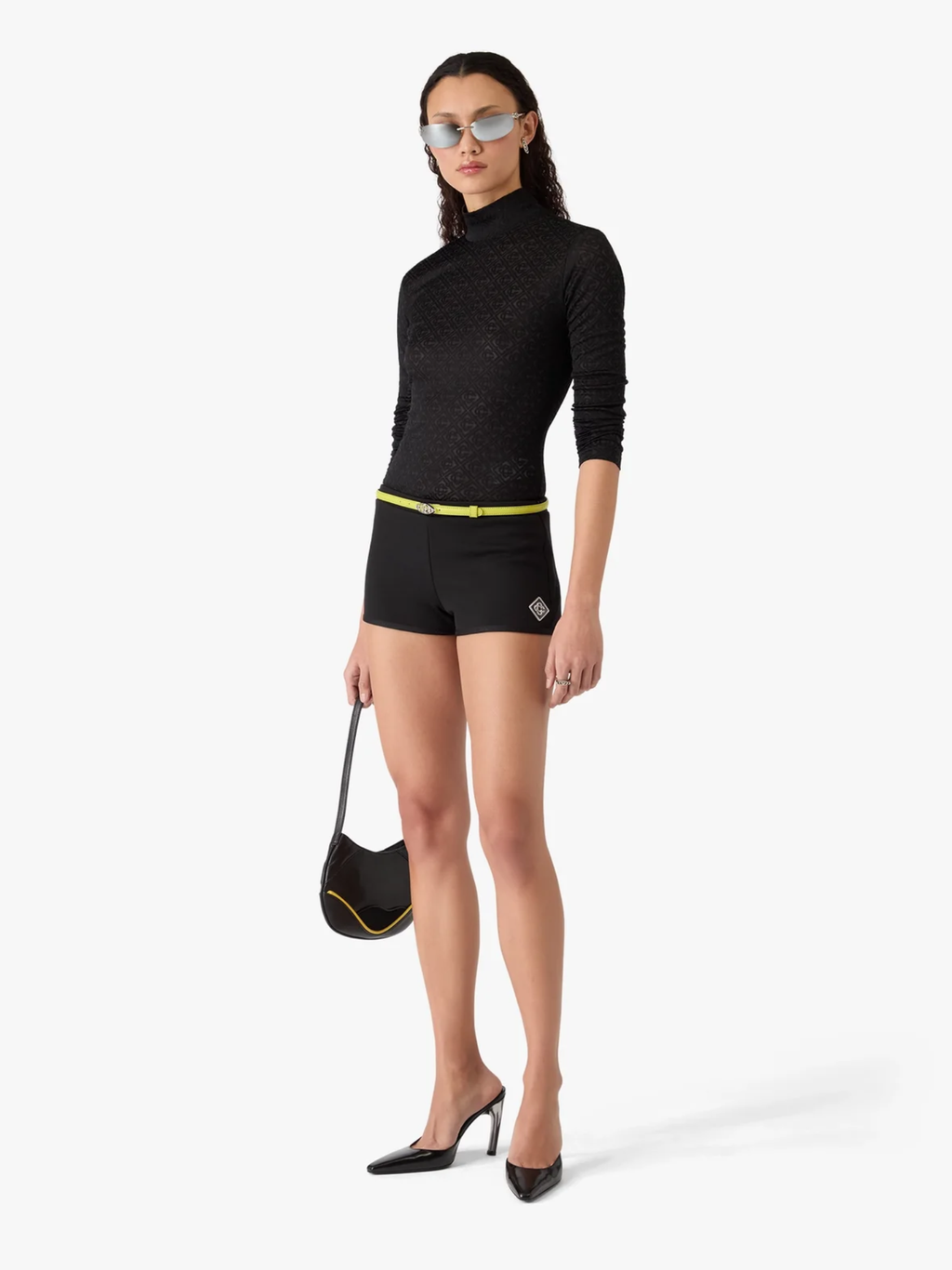 CASABLANCA WOMEN Rave Hot Pants Black