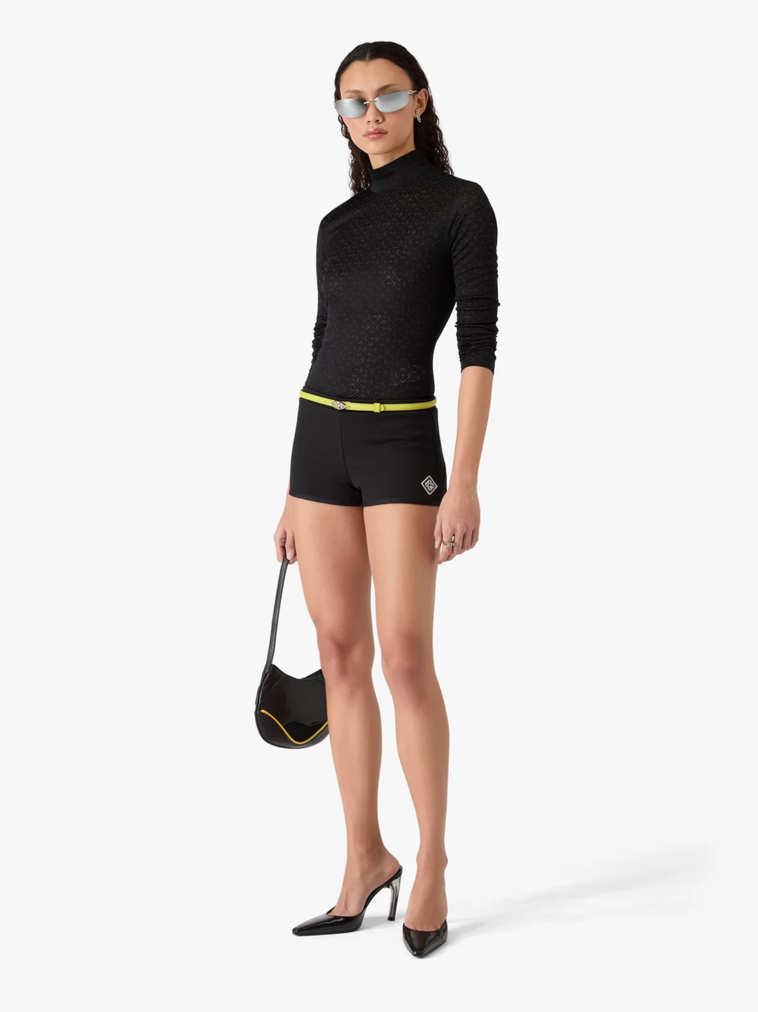 CASABLANCA WOMEN Rave Hot Pants Black