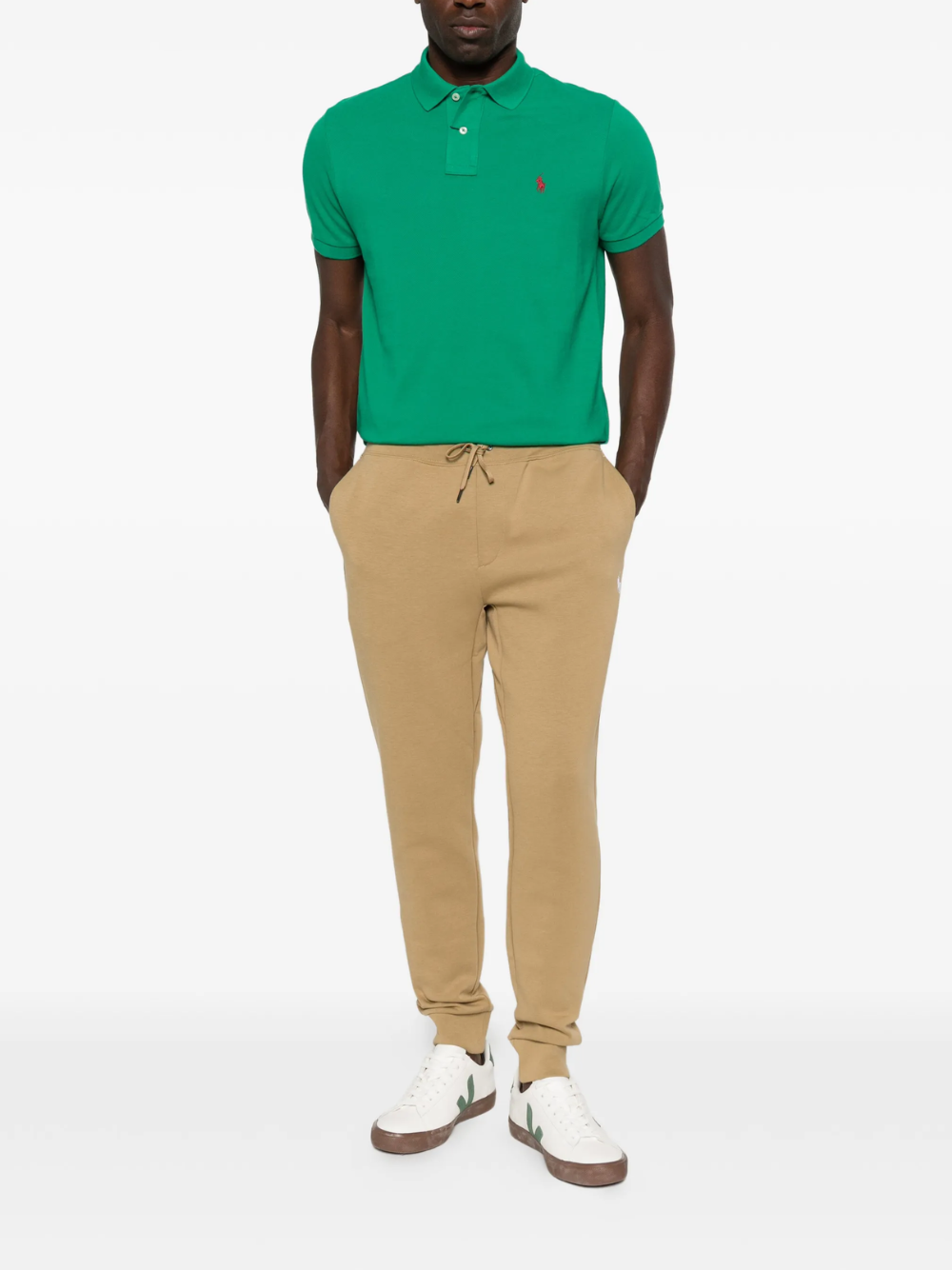 RALPH LAUREN The Iconic Custom Slim Fit Mesh Polo Erin Green