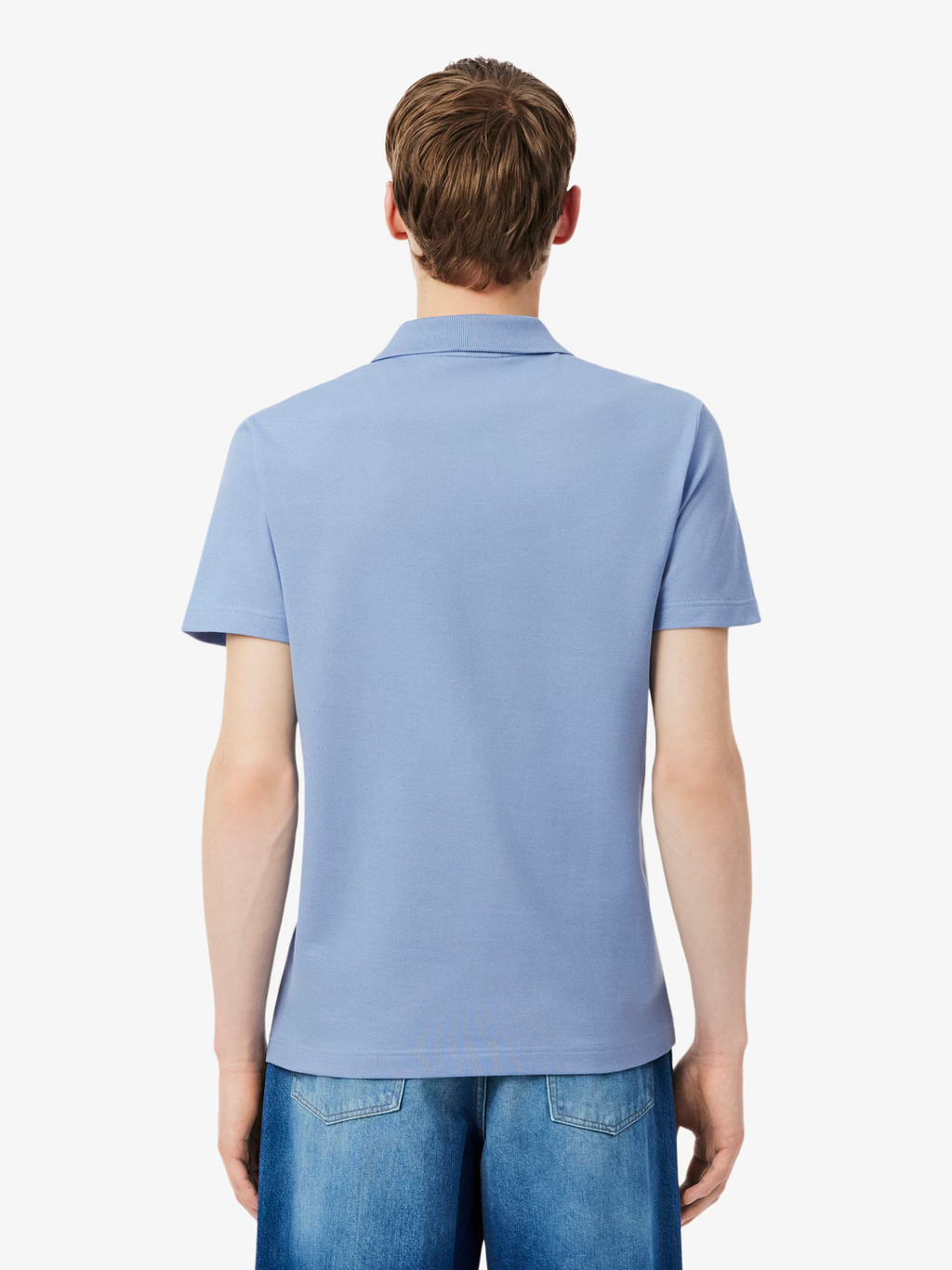 LACOSTE Regular Fit Colour-Block Piqué Polo Shirt Blue