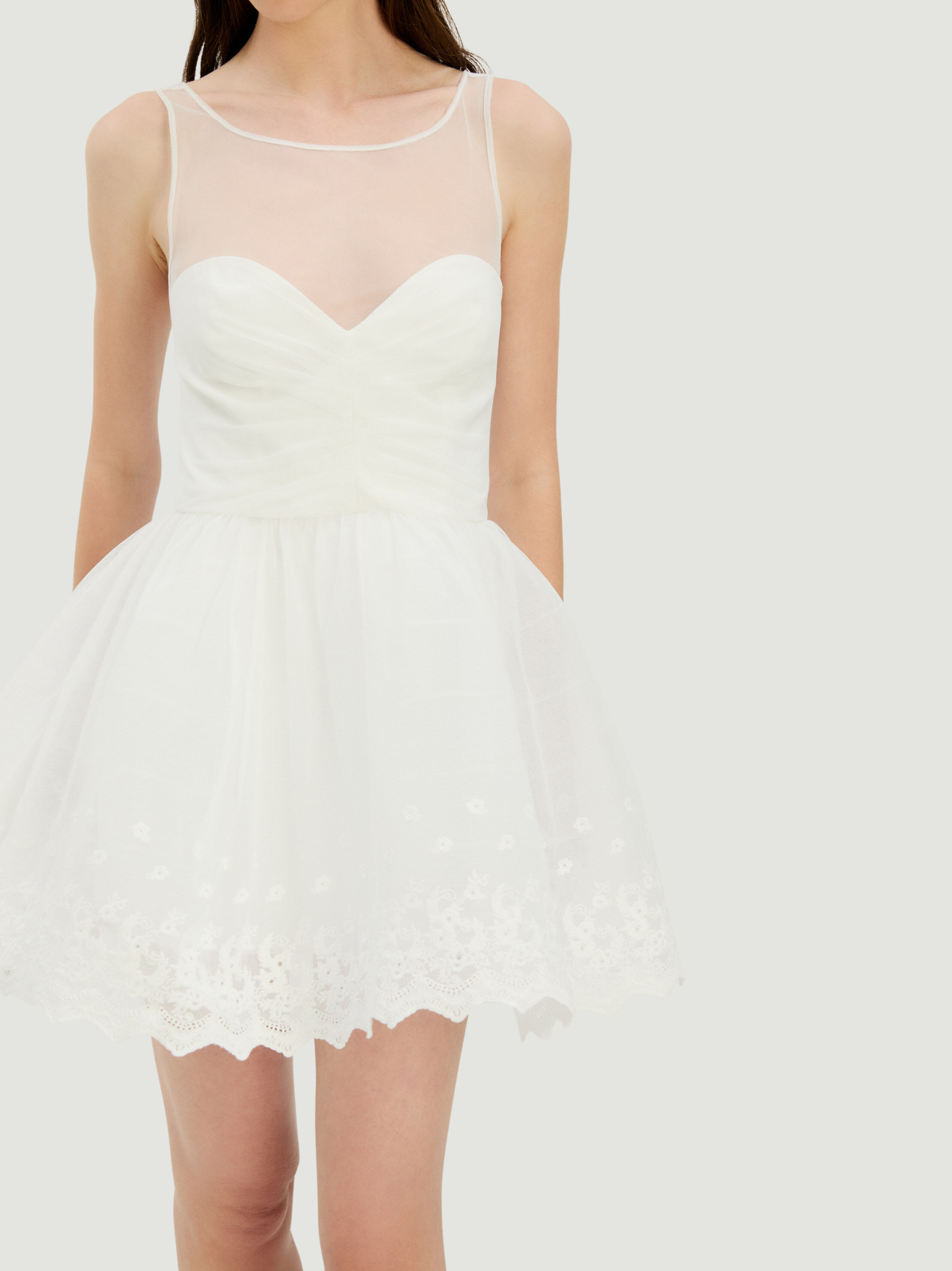BARDOT WOMEN Hilda Hoop Mini Dress Ivory