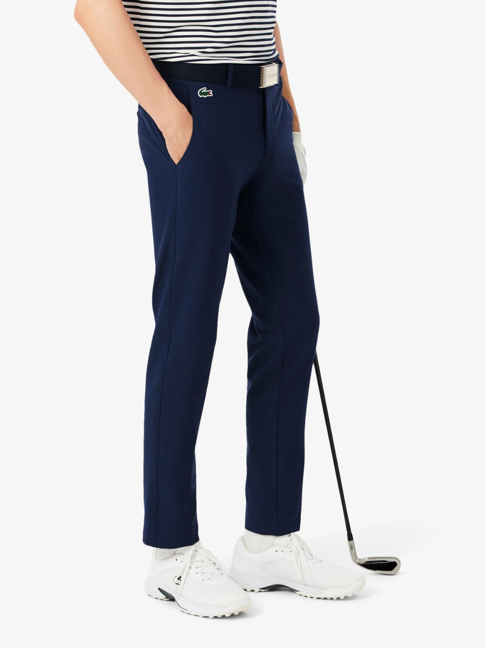 LACOSTE Slim Fit Water-Repellent Thermal Golf Pants Midnight Blue