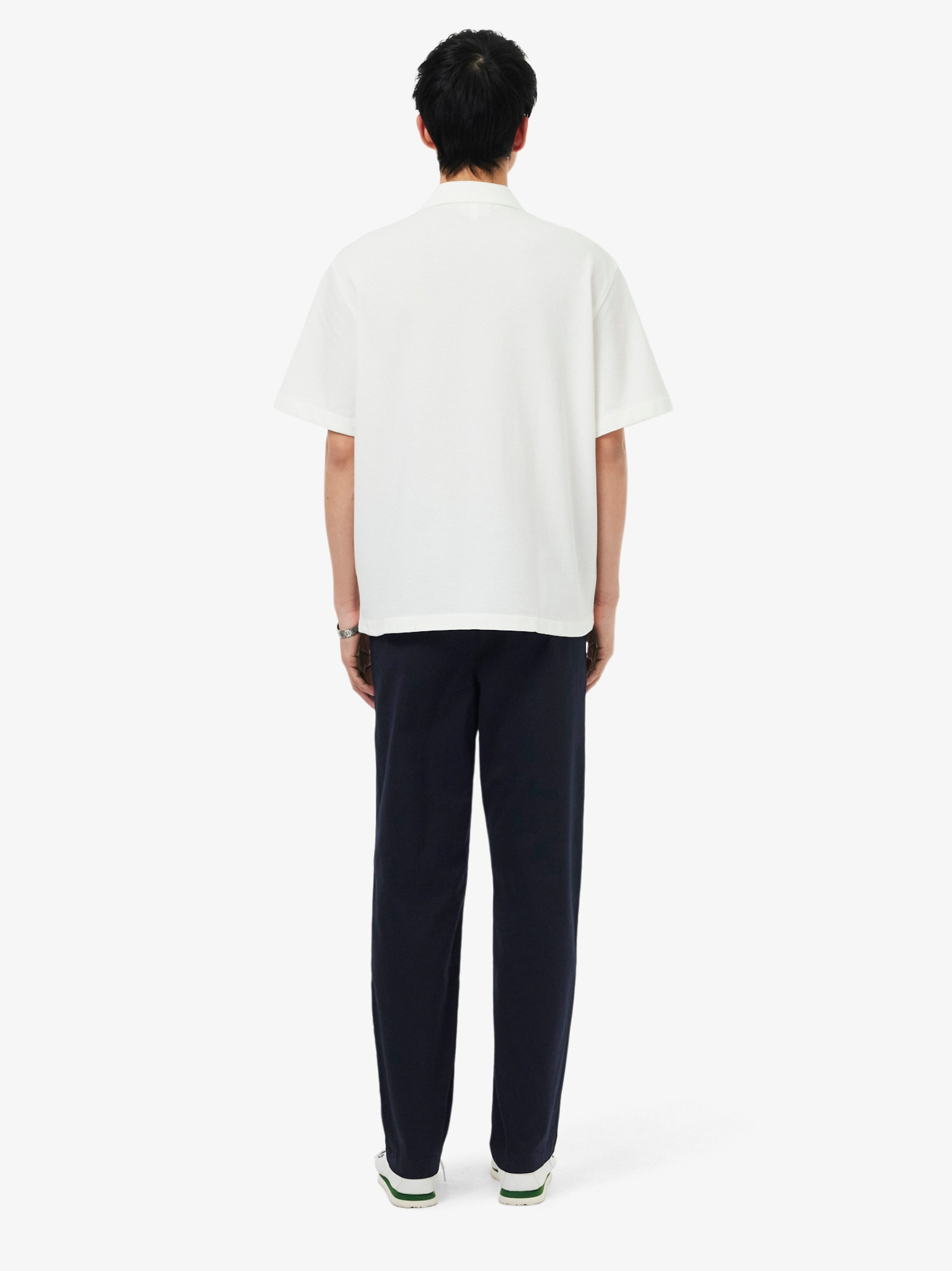 LACOSTE Regular Fit Cotton Twill Chino Pants Navy Blue