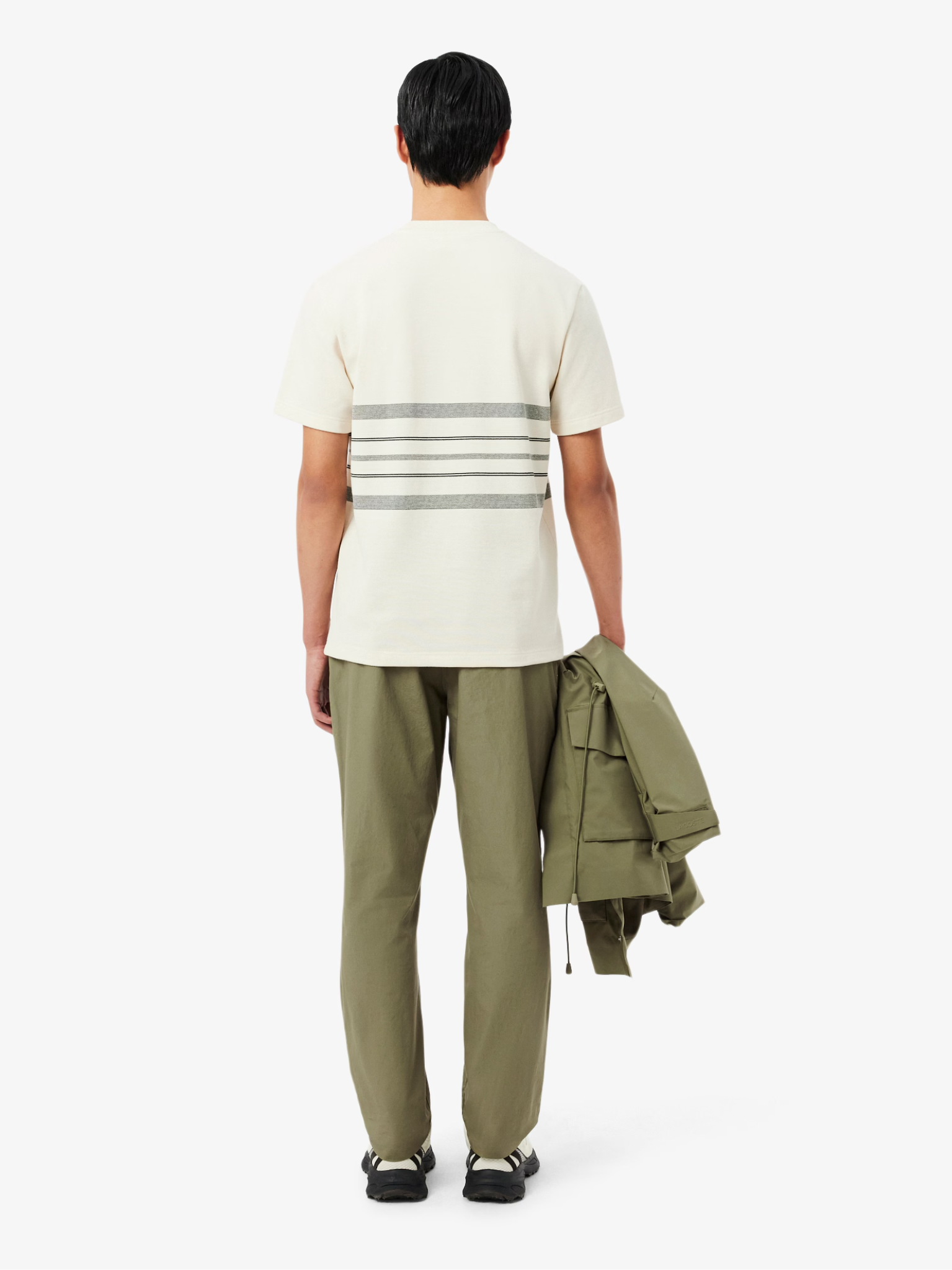 LACOSTE Regular Fit Cotton Twill Chino Pants Khaki Green