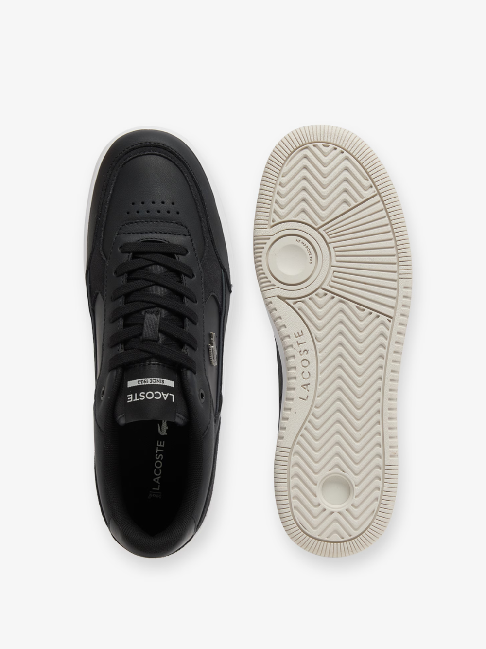 LACOSTE L001 Ace Leather Sneakers Black/White
