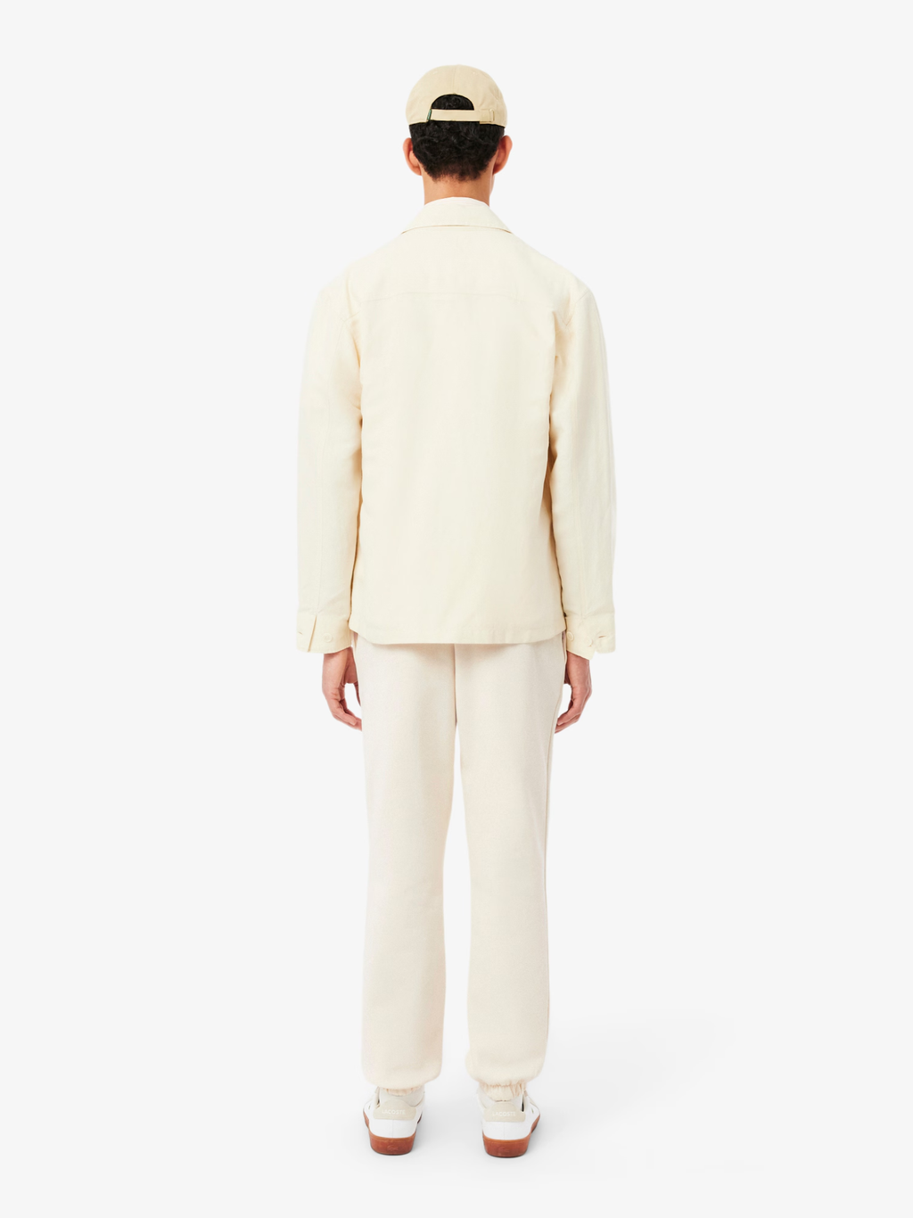 LACOSTE Regular Fit Sweatpants Ecru White
