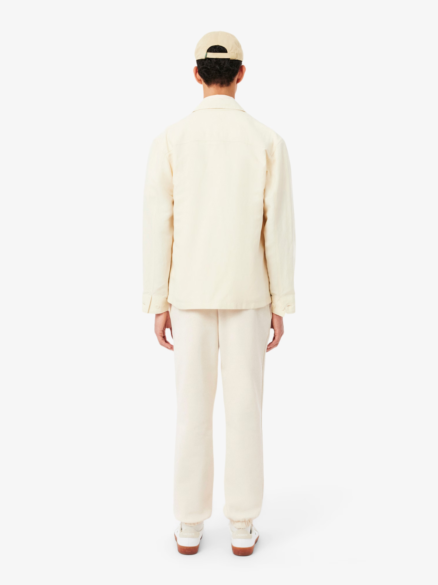 LACOSTE Regular Fit Sweatpants Ecru White