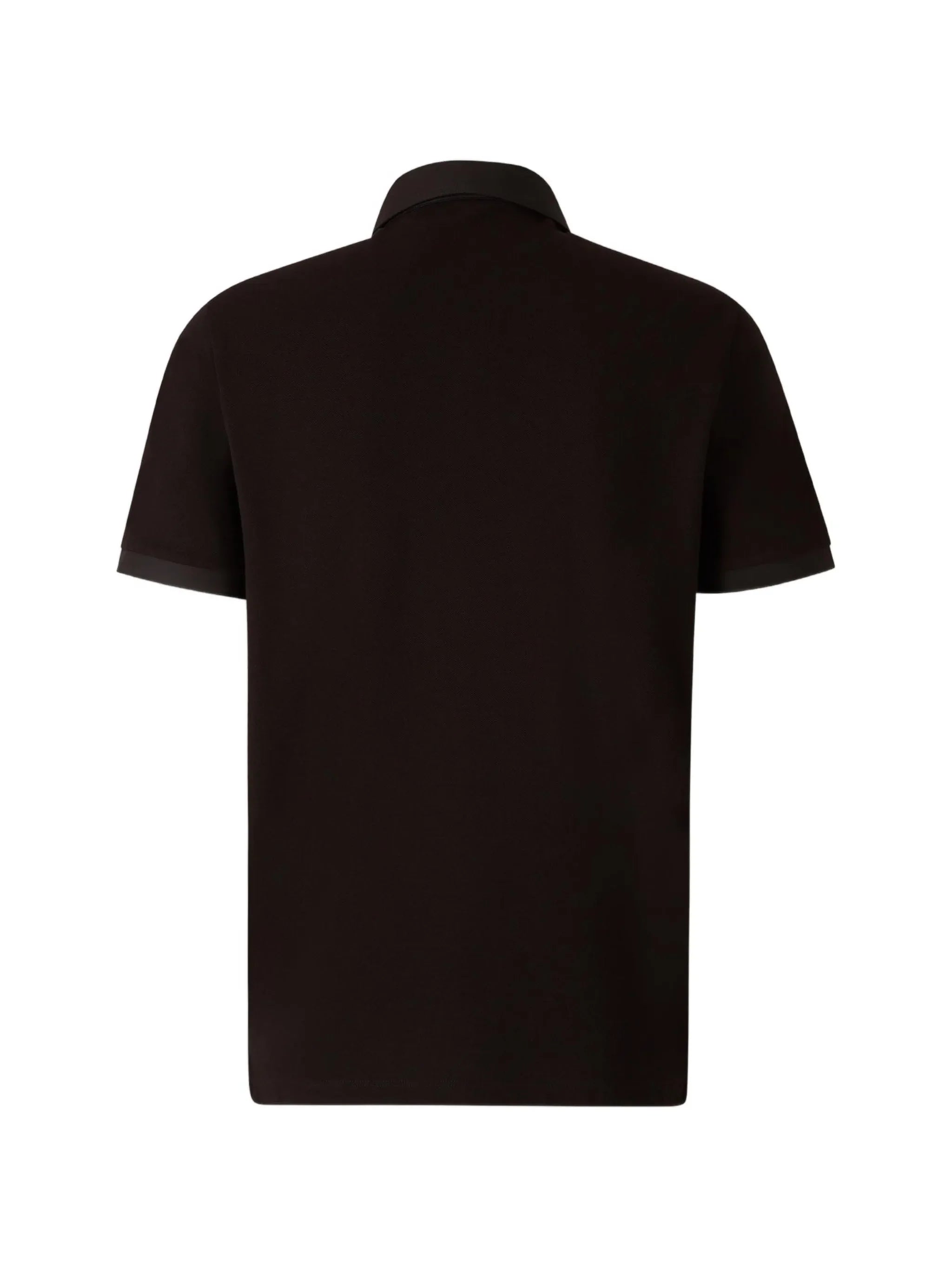 MONCLER Logo-stitched Short-sleeve Polo Shirt Black