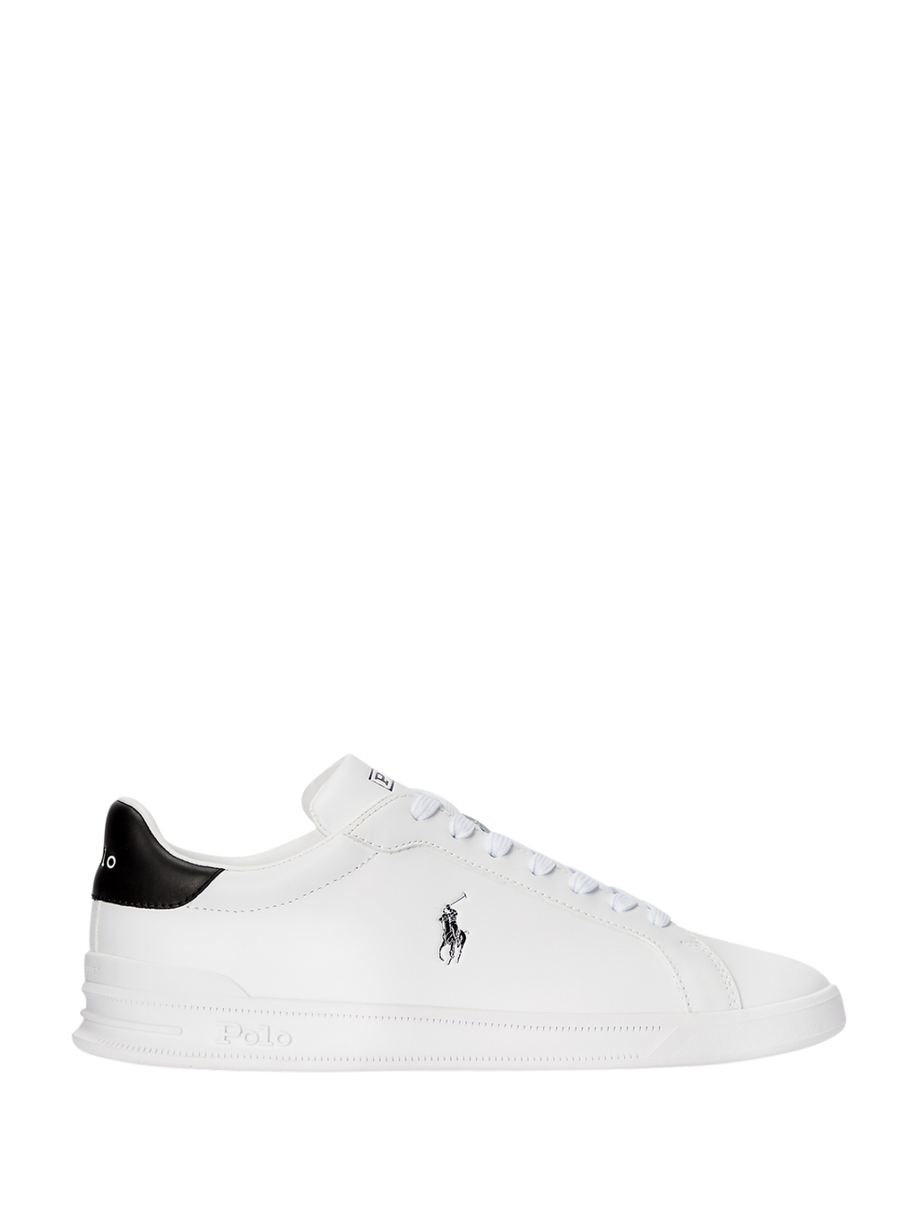 RALPH LAUREN Heritage Court II Leather Sneakers White/Black