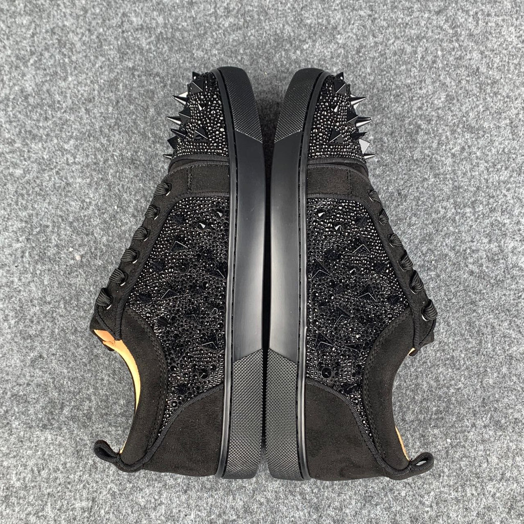 CL Astroloubi Strass Eternity ‘Black Suede/Comète Strass’