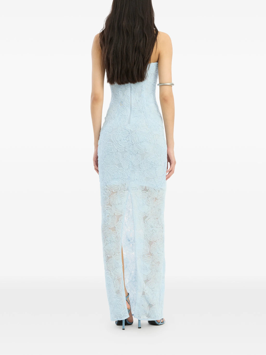 ROTATE BIRGER CHRISTENSEN WOMEN Mesh Tube Dress Blue