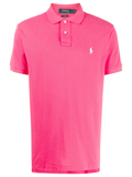 RALPH LAUREN Slim Fit Mesh Polo Shirt Hot Pink