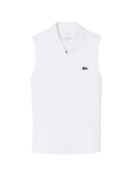 LACOSTE WOMEN Sleeveless Ultra Dry Stretch Tennis Polo Shirt White