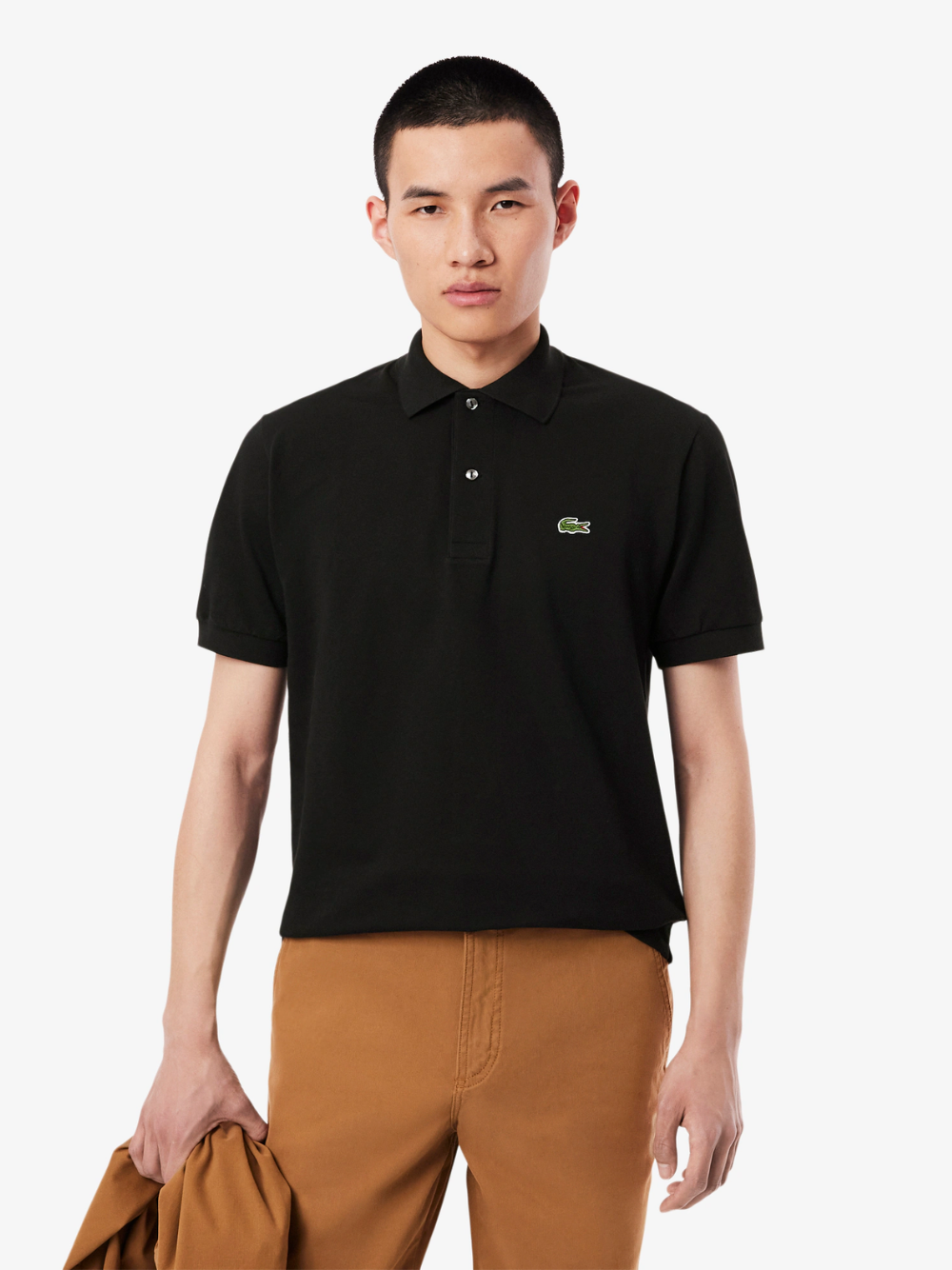 LACOSTE Classic Fit L.12.12 LIGHT Polo Shirt Black