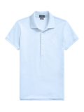 RALPH LAUREN WOMEN Slim Fit Stretch Polo Shirt Office Blue