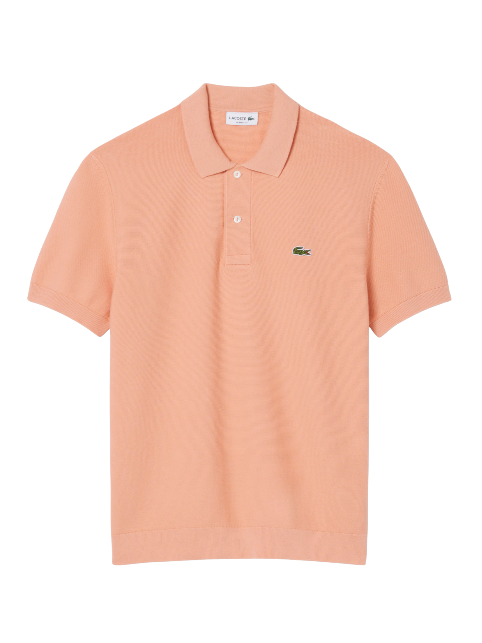 LACOSTE Classic Fit Knitted Polo Shirt Rose