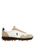 RALPH LAUREN Trail 125 Suede-Mesh Sneakers Monument Tan/Deckwash White