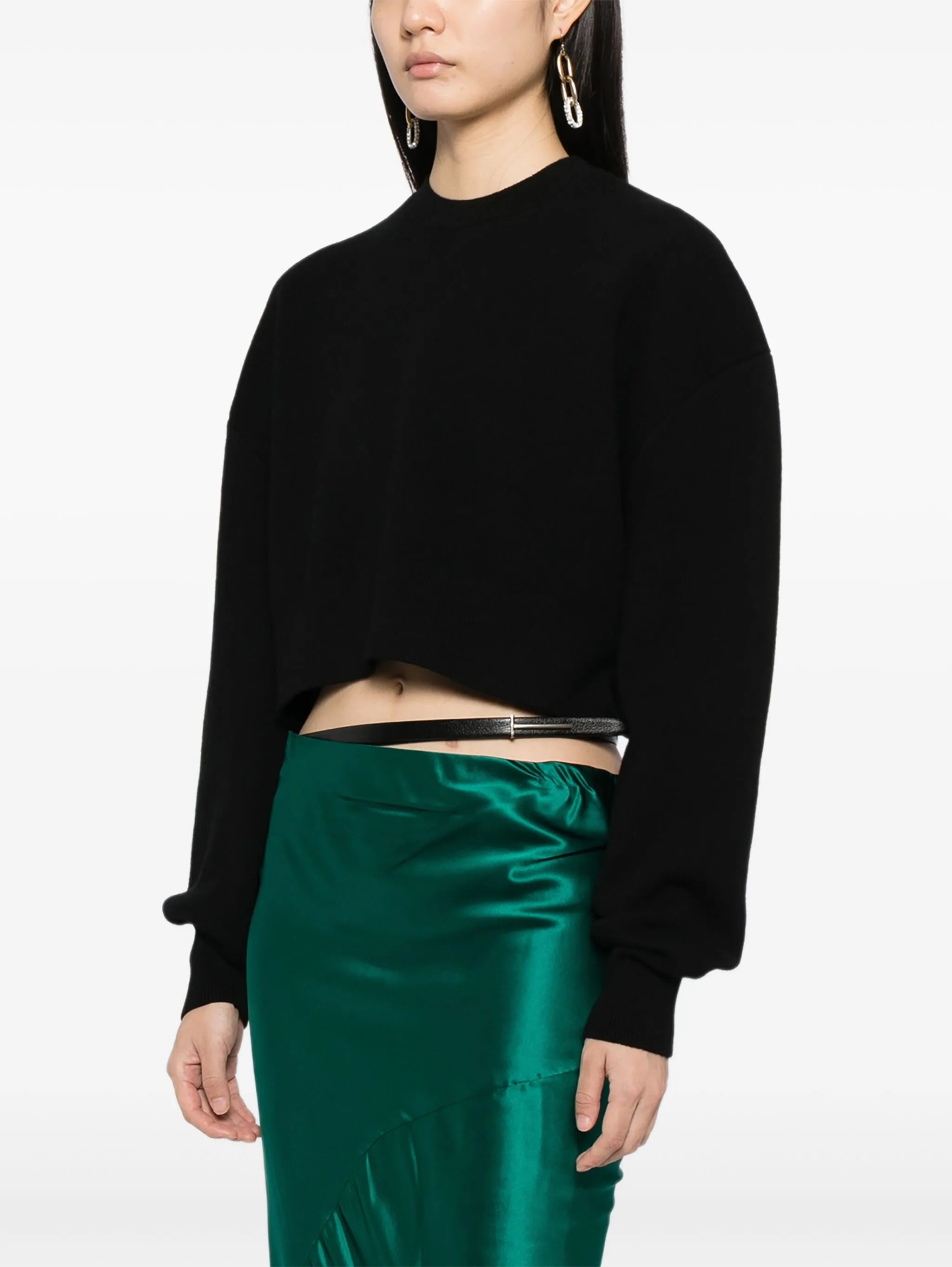 TOM FORD WOMEN Wool and Cashmere Sweater Black