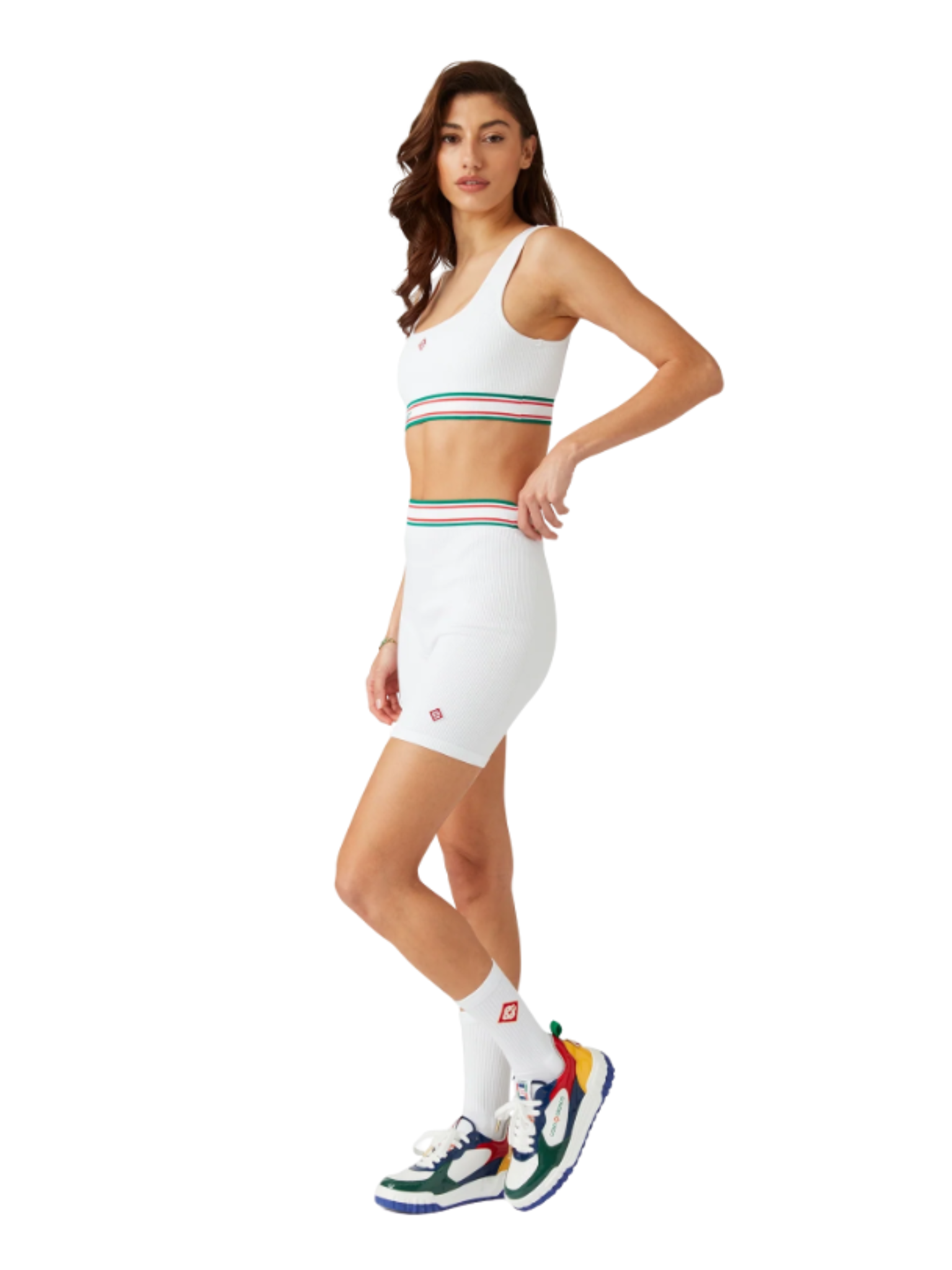 CASABLANCA WOMEN Seamless Shorts White