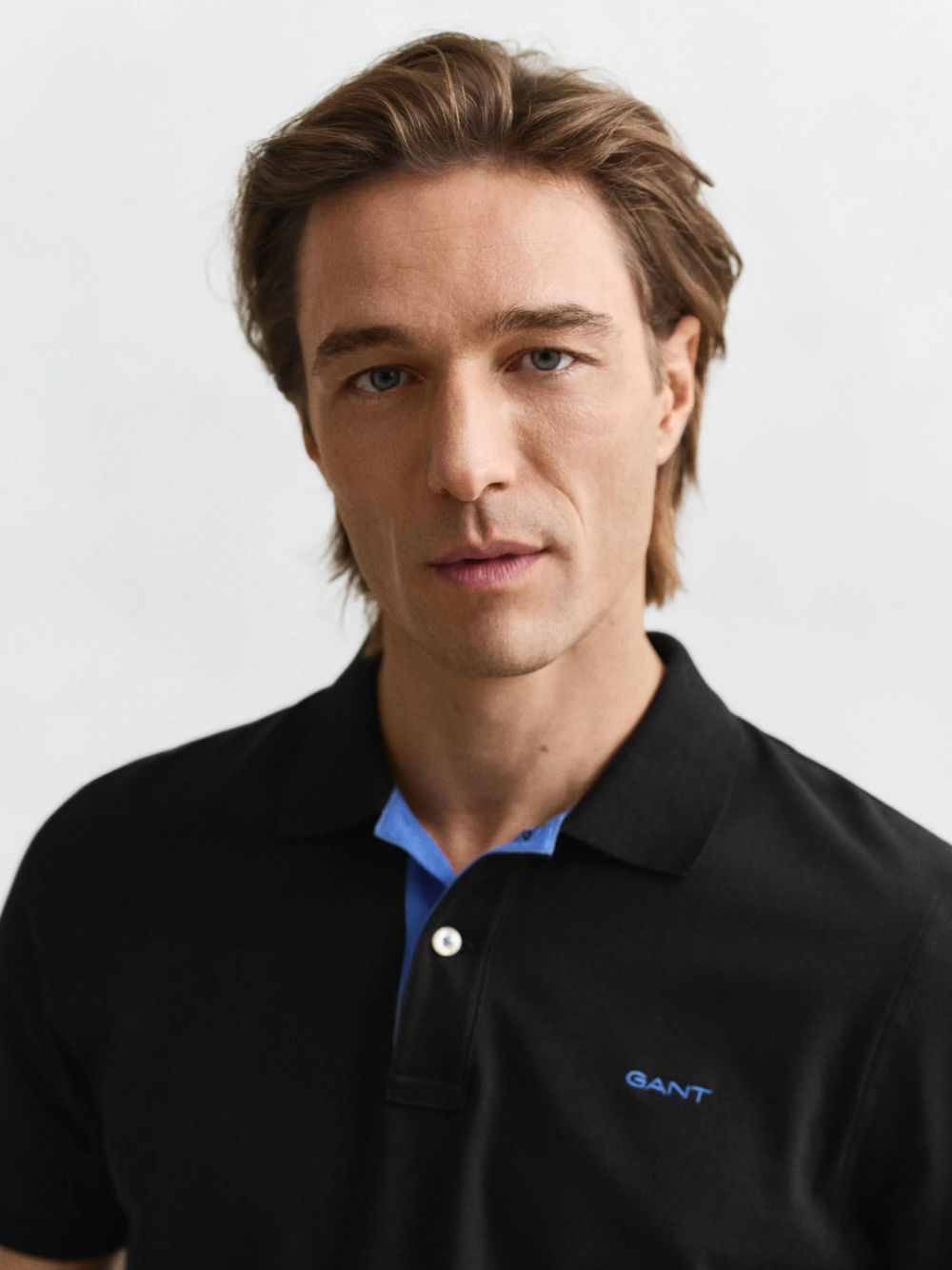 GANT Contrast Piqué Polo Shirt Black