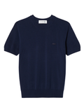 LACOSTE WOMEN Short Sleeved 3D Knit Sweater Midnight Blue
