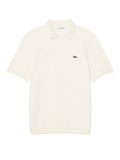 LACOSTE Classic Fit Knitted Polo Shirt White