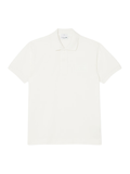 LACOSTE Classic Fit Embossed Branding Polo Shirt White