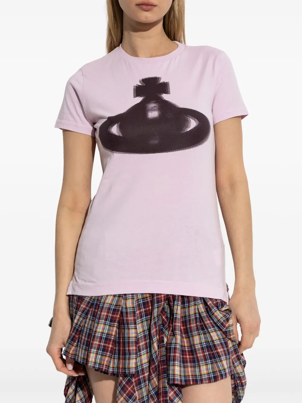VIVIENNE WESTWOOD WOMEN Halftone Orb Peru T-Shirt Pink