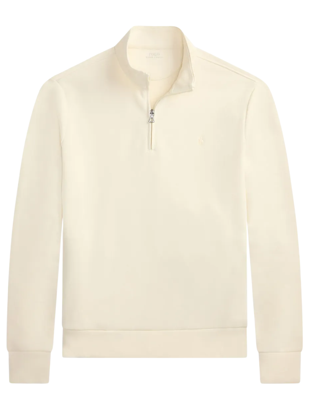 RALPH LAUREN Double-knit Mockneck Pullover Natural