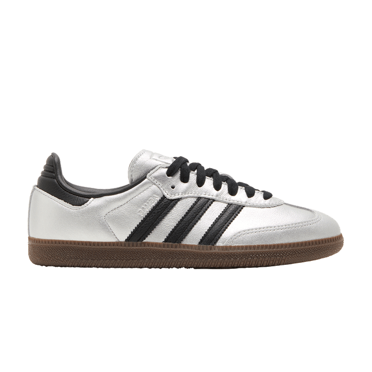 adidas Samba OG Silver Metallic Black Gum (Women's)