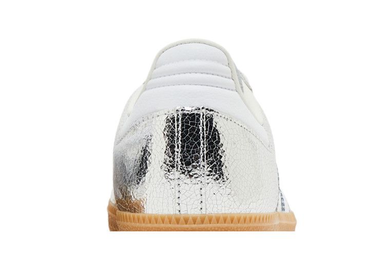 adidas Samba OG Silver Metallic Cracked Leather (Women's)