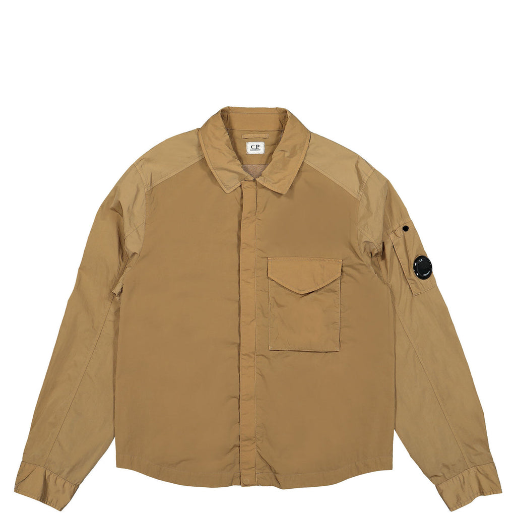 Cp Company Chrome-R Overshirt In Lead Grey