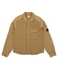 Cp Company Chrome-R Overshirt In Lead Grey