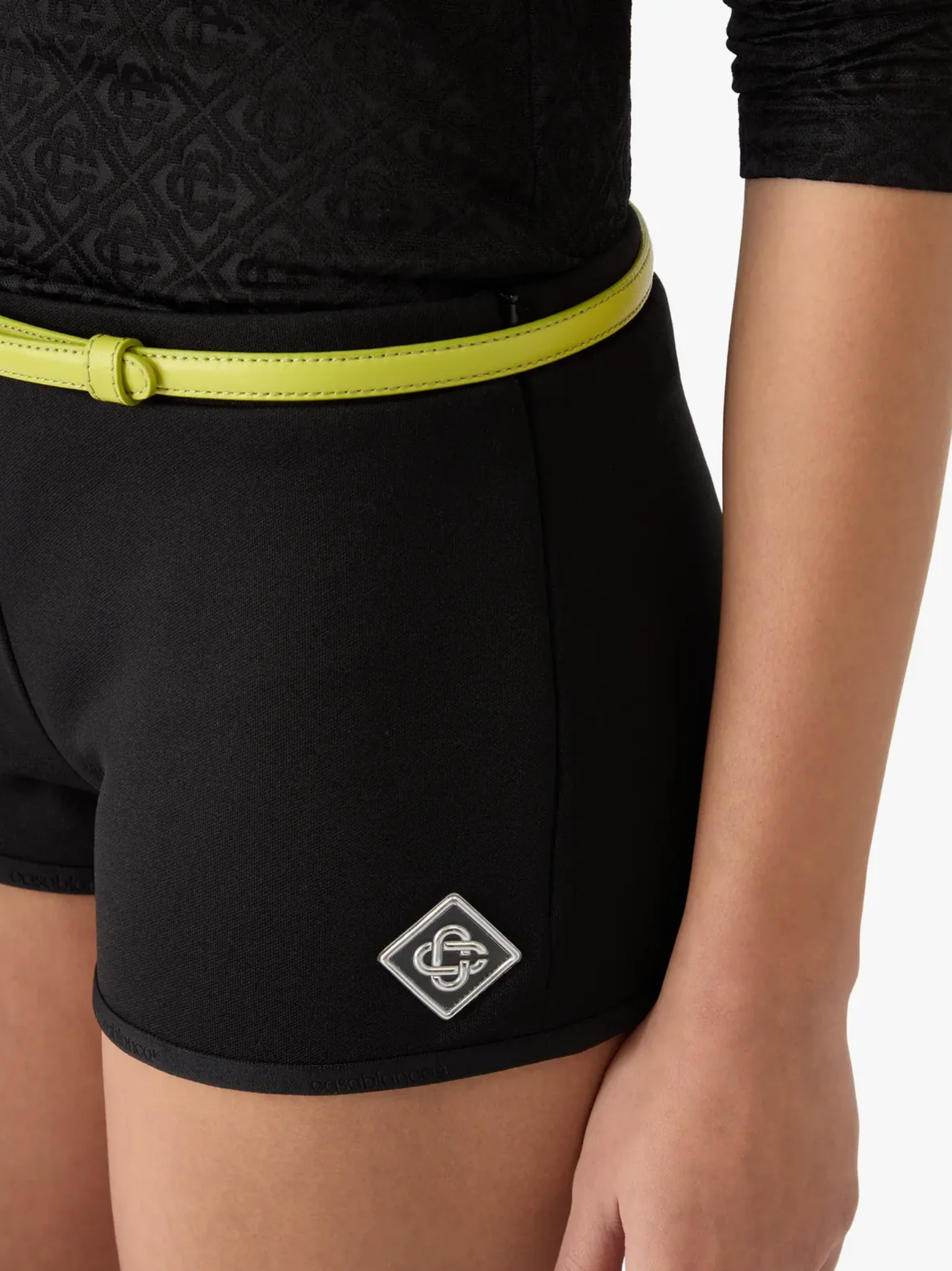 CASABLANCA WOMEN Rave Hot Pants Black